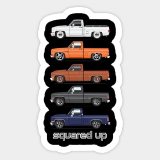 Squared Up Sticker